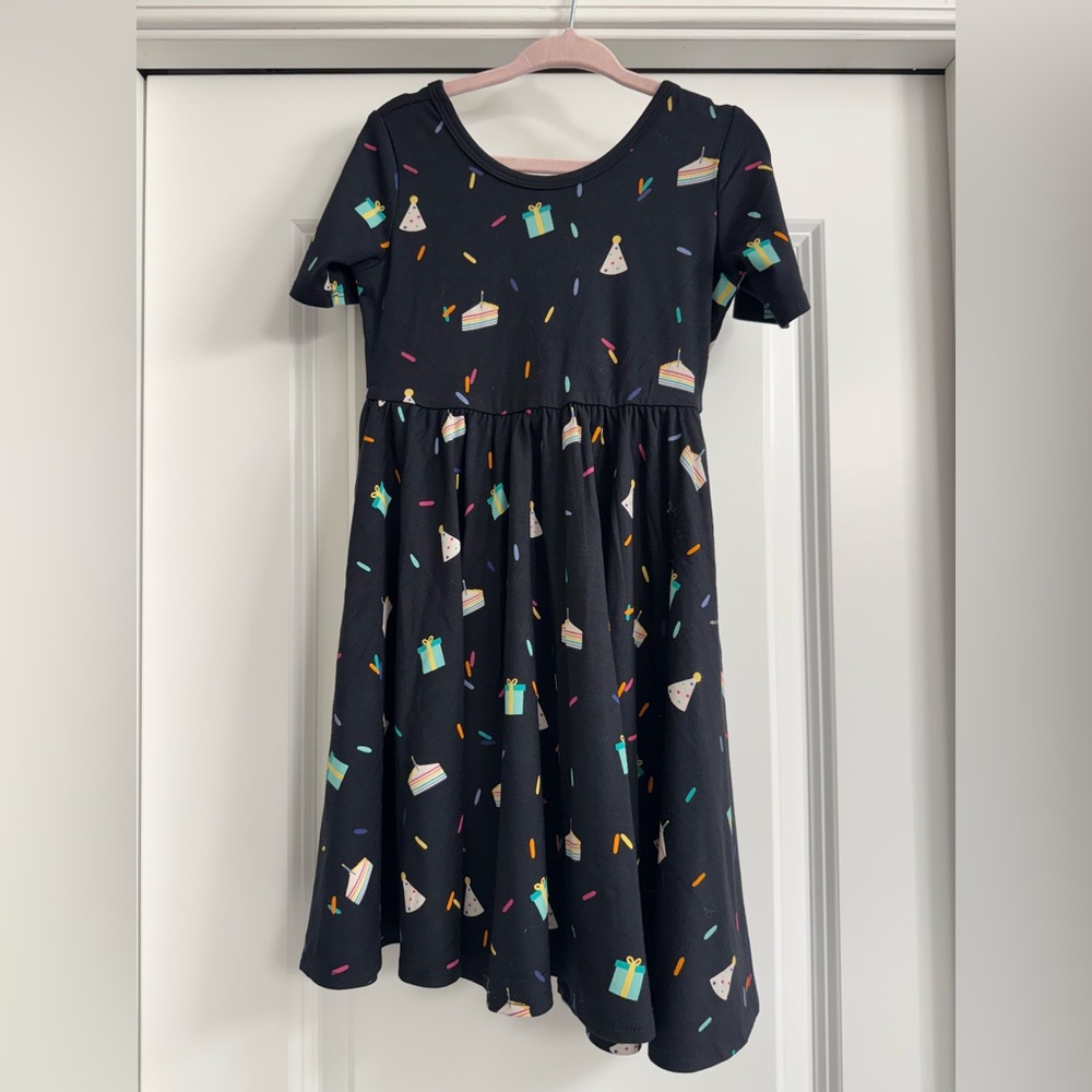 Kyte BABY midnight Party print twirl dress!